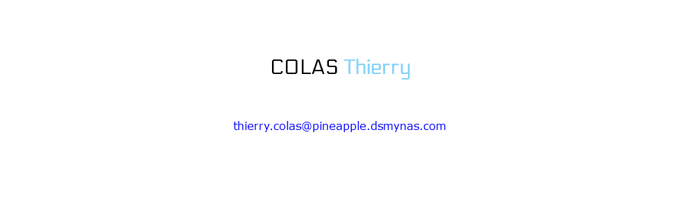  COLAS Thierry thierry.colas@pineapple.dsmynas.com 